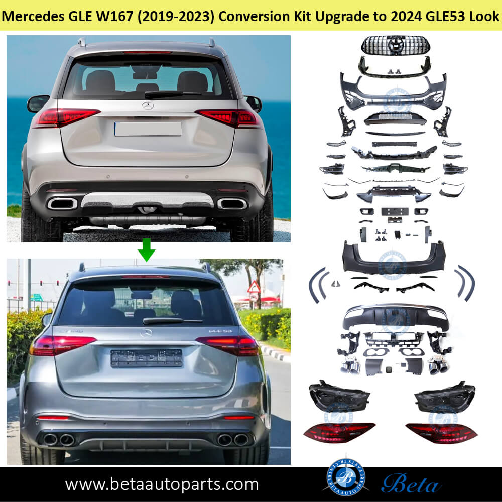 Body Kit Conversion Upgrade to 2024 GLE53 Look Rear Side Body Kit Conversion Upgrade to 2024 GLE53 Look Rear Side